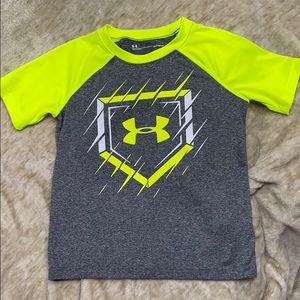 Boys size 5 Under Armour baseball tee